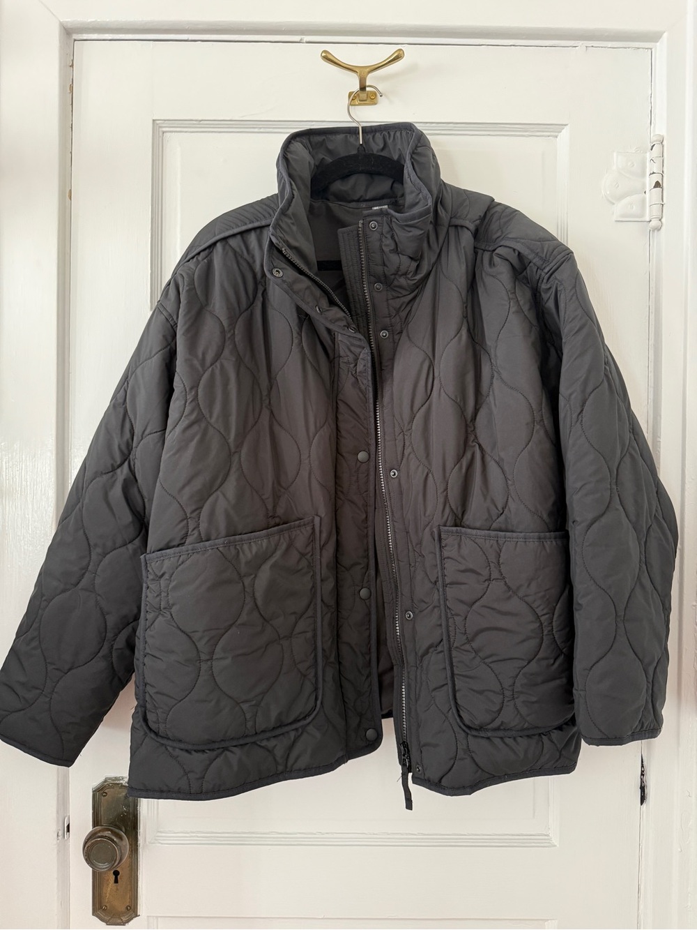 Lou & Grey Quilted Puffer Jacket - Black